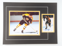 Johnny Bucyk Signed Bruins 14x18 Custom Matted Photo Display (JSA) at PristineAuction.com