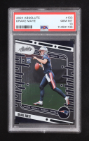 Drake Maye 2024 Absolute Blue #103 RC (PSA 10) at PristineAuction.com