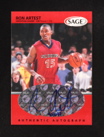 Ron Artest 1999 SAGE #A1 Autographs RC #90/699 at PristineAuction.com