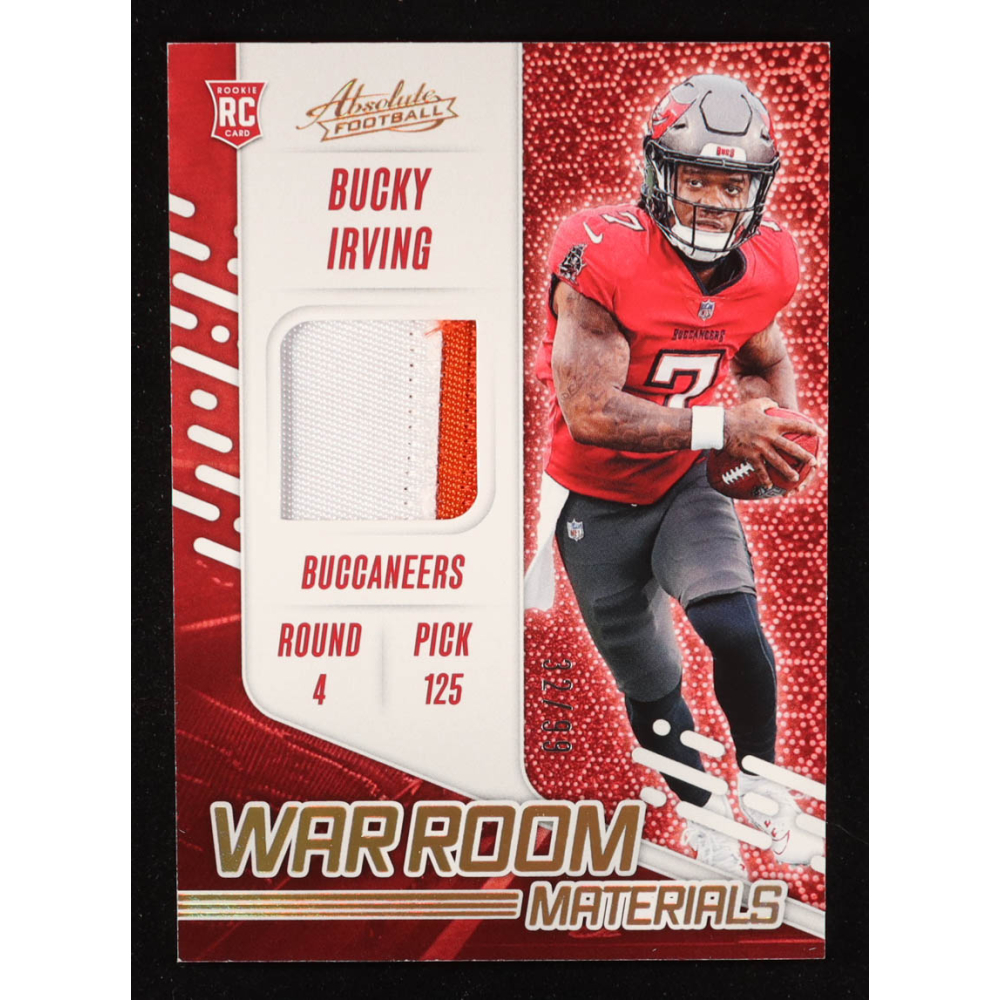 Bucky Irving 2024 Absolute War Room Materials Gold #33 RC #32/99 at PristineAuction.com