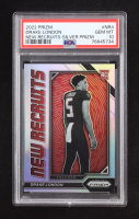 Drake London 2022 Panini Prizm New Recruits Prizms Silver #4 RC (PSA 10) at PristineAuction.com