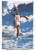Michael Jordan Signed Bulls "Sky Jordan" 23x35 Photo (UDA) at PristineAuction.com