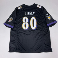 Isaiah Likely Signed Ravens Nike Authentic Jersey Inscribed "Ravens Flock" (Beckett) at PristineAuction.com