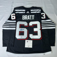 Jesper Bratt Signed Devils Adidas Authentic Jersey (AJ's Sports World) at PristineAuction.com