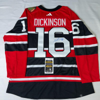 Jason Dickinson Signed Blackhawks Adidas Authentic Jersey (JSA) at PristineAuction.com