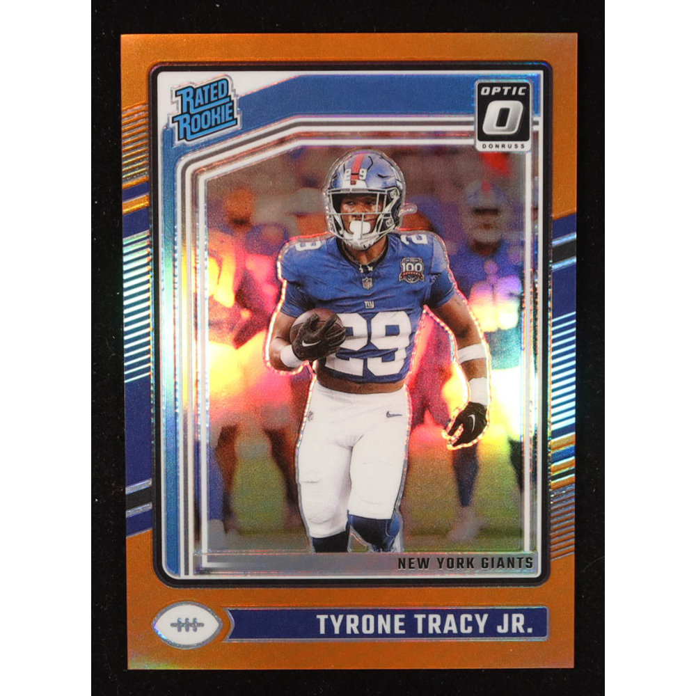 Tyrone Tracy Jr. 2024 Donruss Optic Orange #259 RR RC #109/249 at PristineAuction.com