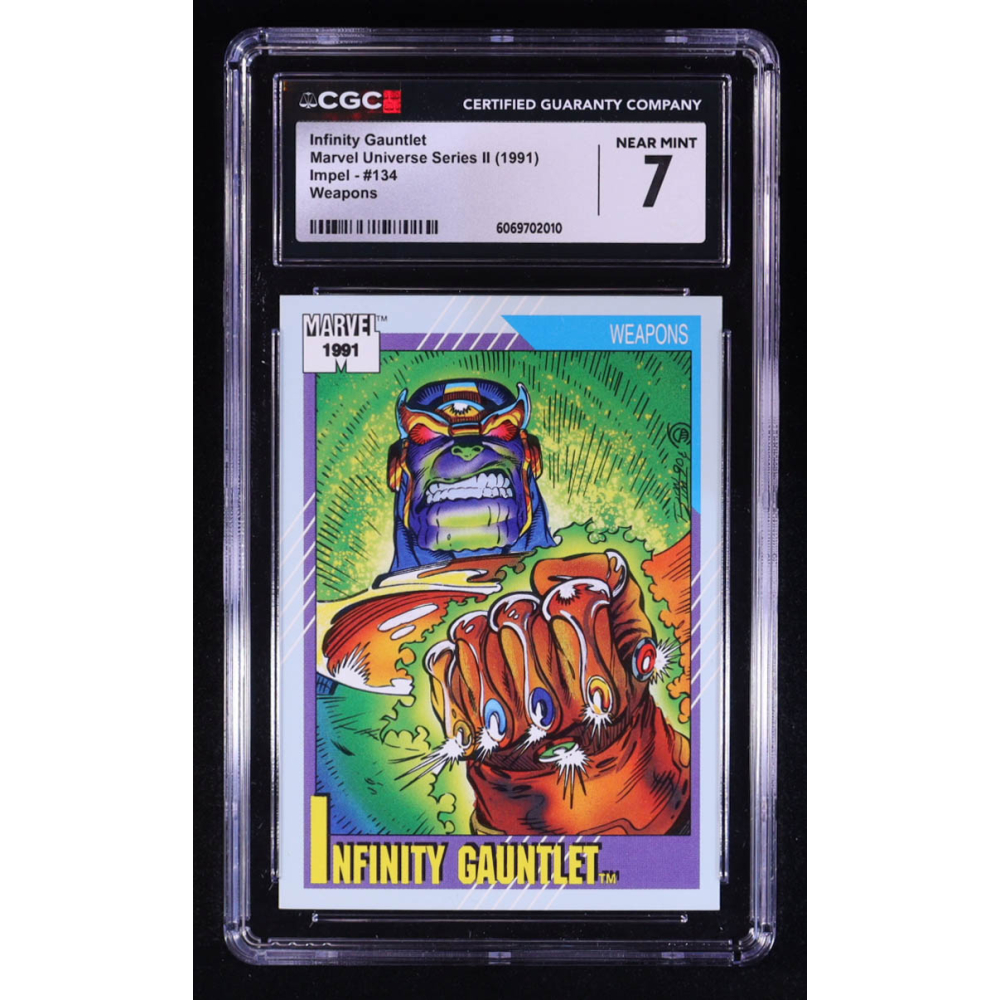 Thanos - Infinity Gauntlet 1991 Impel Marvel Universe II #134 (CGC 7) at PristineAuction.com