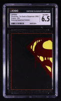 Left Half 1992 SkyBox Doomsday The Death of Superman Bloody S Puzzle #F2 (CGC 6.5) at PristineAuction.com