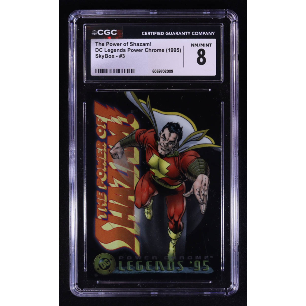 The Power of Shazam 1995 SkyBox DC Legends Power Chrome #3 (CGC 8) at PristineAuction.com