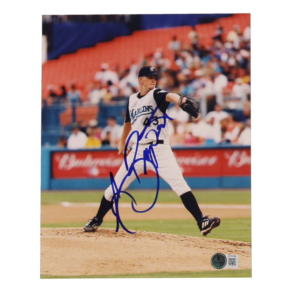A. J. Burnett Signed Marlins 8x10 Photo (Beckett) at PristineAuction.com
