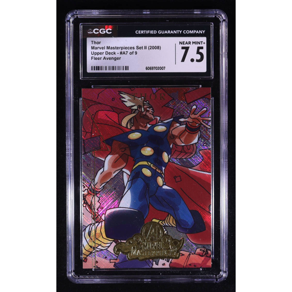 Thor 2008 SkyBox Marvel Masterpieces 2 Avengers #A7 (CGC 7.5) at PristineAuction.com