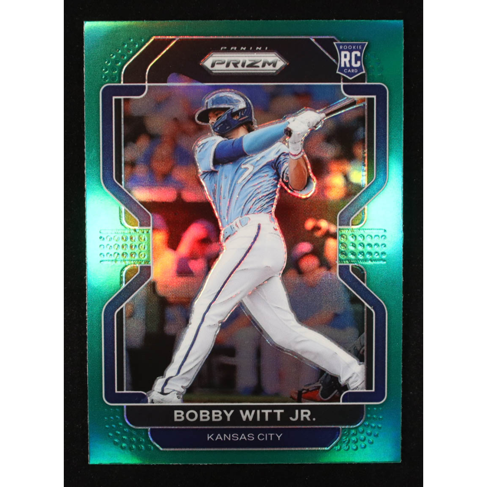 Bobby Witt Jr. 2022 Panini Prizm Prizms Green #33 RC at PristineAuction.com Bobby Witt Jr. 2022 Panini Prizm Prizms Green #33 RC at PristineAuction.com