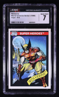 Wolverine 1990 Impel Marvel Universe I #10 (CGC 7) at PristineAuction.com