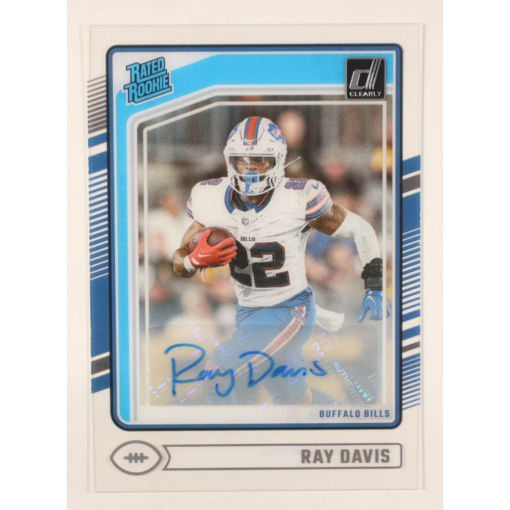 Ray Davis 2024 Clearly Donruss Clearly RR Autographs #88 RC at PristineAuction.com