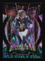 Caleb Williams 2024 Select Prizm Black and Green Shock #25 RC at PristineAuction.com