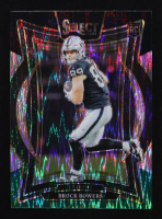 Brock Bowers 2024 Select Prizm Black and Green Shock #31 RC at PristineAuction.com