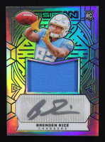 Brenden Rice 2024 Panini Obsidian Rookie Jumbo Jersey Autographs Silver #234 #91/99 RC at PristineAuction.com