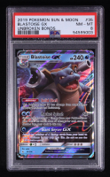 Blastoise GX 2019 Pokemon Sun and Moon Unbroken Bonds #35 (PSA 8) at PristineAuction.com
