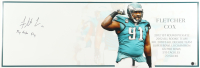 Fletcher Cox Signed Eagles 12x37 Photo Inscribed Inscribed "Fly Eagles Fly" (Beckett) at PristineAuction.com