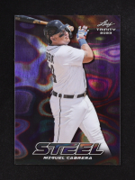 Miguel Cabrera 2023 Leaf Trinity Mega Box Steel Lava Purple #S47 #46/49 at PristineAuction.com