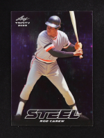 Rod Carew 2023 Leaf Trinity Mega Box Steel Stars and Dots Purple #S61 #45/49 at PristineAuction.com