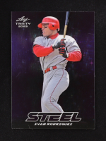 Ivan Rodriguez 2023 Leaf Trinity Mega Box Steel Stars and Dots Purple #S36 #37/49 at PristineAuction.com