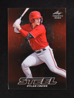 Dylan Crews 2023 Leaf Trinity Mega Box Steel Stars and Dots Red #S20 #1/1 RC at PristineAuction.com
