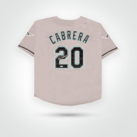 Miguel Cabrera Signed Marlins Majestic Authentic Jersey (Beckett) at PristineAuction.com