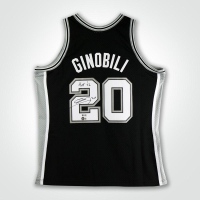 Manu Ginobili Signed Spurs Mitchell & Ness Authentic Jersey Inscribed "HOF 22" (Beckett) at PristineAuction.com