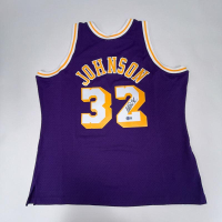 Magic Johnson Signed Lakers Mitchell & Ness Authentic Jersey (Beckett) at PristineAuction.com