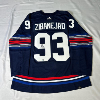 Mika Zibanejad Signed Rangers Adidas Authentic Jersey (Fanatics) at PristineAuction.com