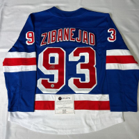 Mika Zibanejad Signed Rangers Fanatics Authentic Jersey (AJ's Sports World) at PristineAuction.com