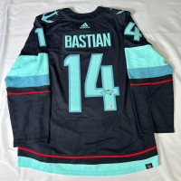 Nathan Bastian Signed Kraken Adidas Authentic Jersey (Fanatics) at PristineAuction.com