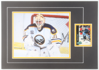 Grant Fuhr Signed Sabres 12x17 Custom Matted 1992-93 Parkhurst #250 Trading Card Display (JSA) at PristineAuction.com