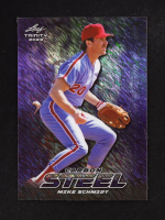 Mike Schmidt 2023 Leaf Trinity Mega Box Steel Carbon Shimmer Purple #S49 #2/8 at PristineAuction.com