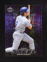 Steve Garvey 2023 Leaf Trinity Mega Box Steel Iron Donut Circles Purple #S73 #1/8 at PristineAuction.com