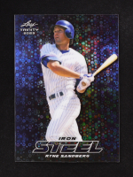 Ryne Sandberg 2023 Leaf Trinity Mega Box Steel Iron Donut Circles Blue #S65 #8/9 at PristineAuction.com