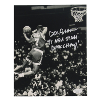 Dee Brown Signed Celtics 8x10 Photo Inscribed "91 NBA Slam Dunk Champ!" (JSA) at PristineAuction.com
