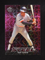 Rod Carew 2023 Leaf Trinity Mega Box Steel Lazer Pink #S61 #14/25 at PristineAuction.com