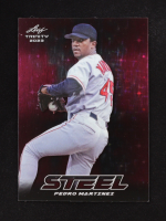 Pedro Martinez 2023 Leaf Trinity Mega Box Steel Stars and Dots Pink #S54 #11/25 at PristineAuction.com