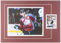 Jarome Iginla Signed Avalanche 12x17 Custom Matted 2014-15 Upper Deck Series Two #297 Trading Card Display (JSA) at PristineAuction.com