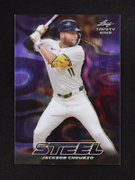 Jackson Chourio 2023 Leaf Trinity Mega Box Steel Lava Purple #S37 #48/49 at PristineAuction.com