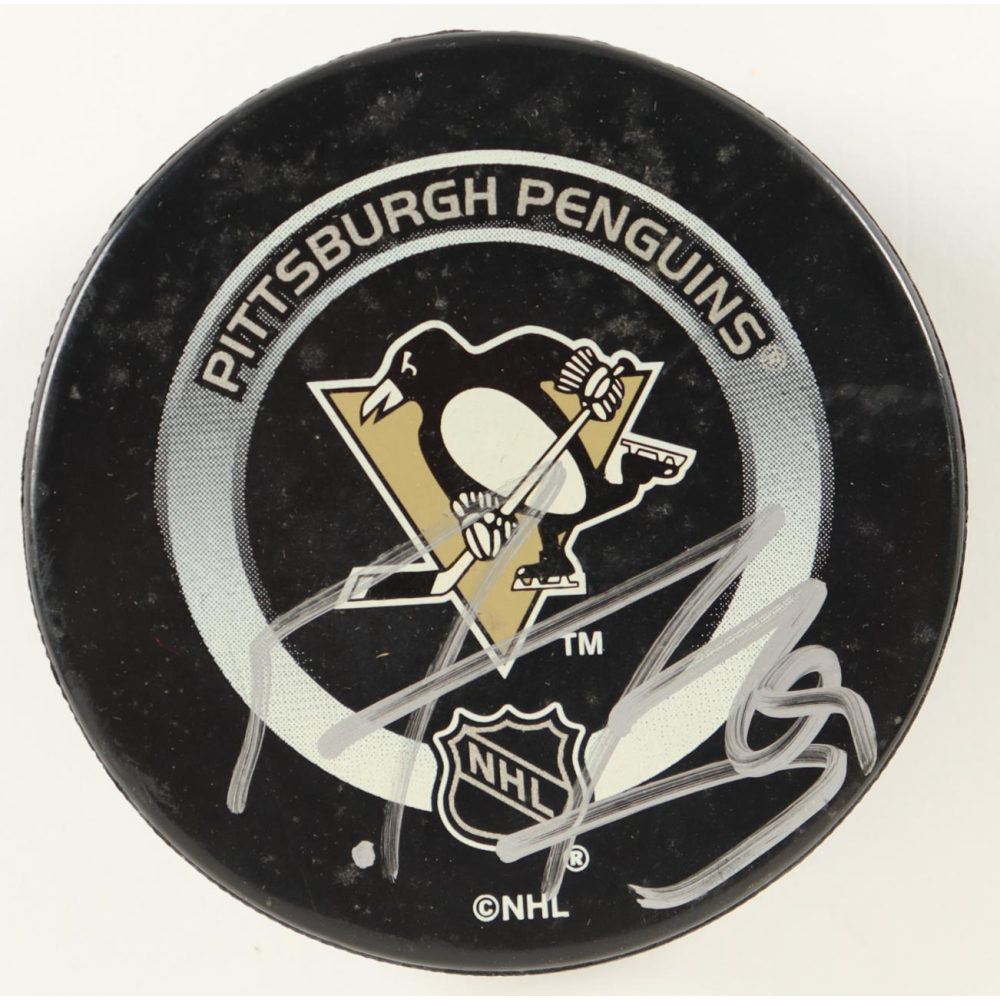 Marc-Andre Fleury Signed Penguins Logo Hockey Puck (Beckett) at PristineAuction.com