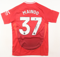 Kobbie Mainoo Signed Manchester United Adidas Authentic Jersey (Beckett) at PristineAuction.com