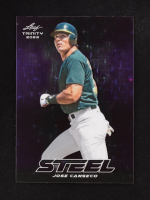 Jose Canseco 2023 Leaf Trinity Mega Box Steel Stars and Dots Purple #S40 #7/49 at PristineAuction.com