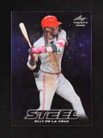Elly De La Cruz 2023 Leaf Trinity Mega Box Steel Stars and Dots Blue #S21 #59/99 Rc at PristineAuction.com