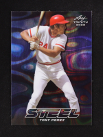 Tony Perez 2023 Leaf Trinity Mega Box Steel Lava Blue #S77 #14/99 at PristineAuction.com