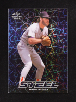 Wade Boggs 2023 Leaf Trinity Mega Box Steel Lazer Blue #S80 #22/99 at PristineAuction.com