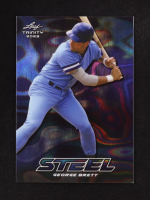 George Brett 2023 Leaf Trinity Mega Box Steel Lava Blue #S29 #43/99 at PristineAuction.com