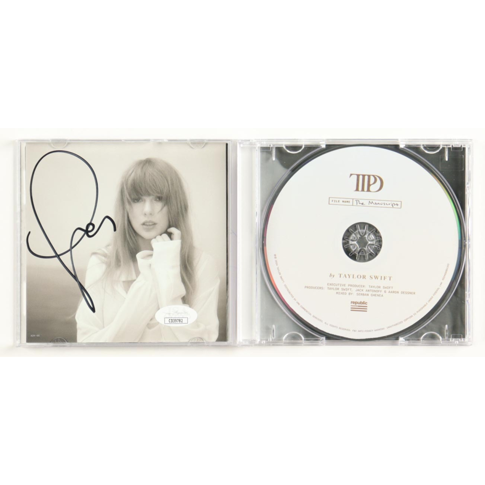 Taylor Swift Signed "The Tortured Poets Department" CD Album Insert (JSA) at PristineAuction.com